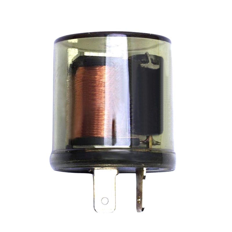 RDBS 2-Pin Electronic LED Flasher Relayï¼ŒRDBS 12V LED Heavy Duty 2 Pin Compatible Automobile Motorcycle Bike Fix Turn Signal Bulbs Fast Hyper Flashï¼Œ2 Prong Flasher Relay - Image 1